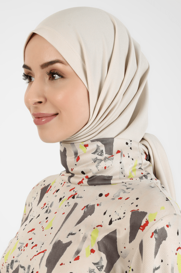 FLEX-HIJAB Sports Shawl – Beige