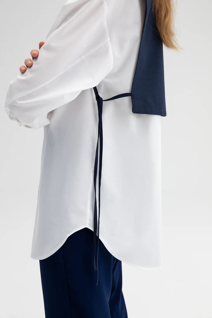 POPLIN SHIRT WITH VEST