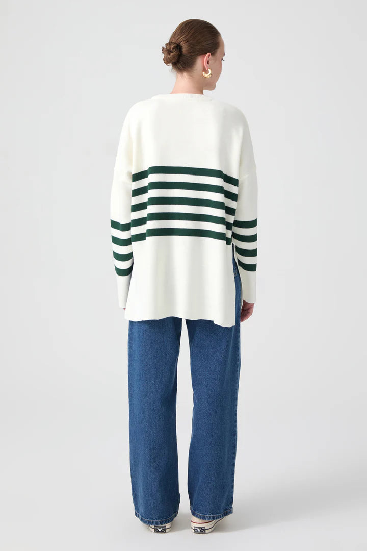 STRIPED KNIT TUNIC