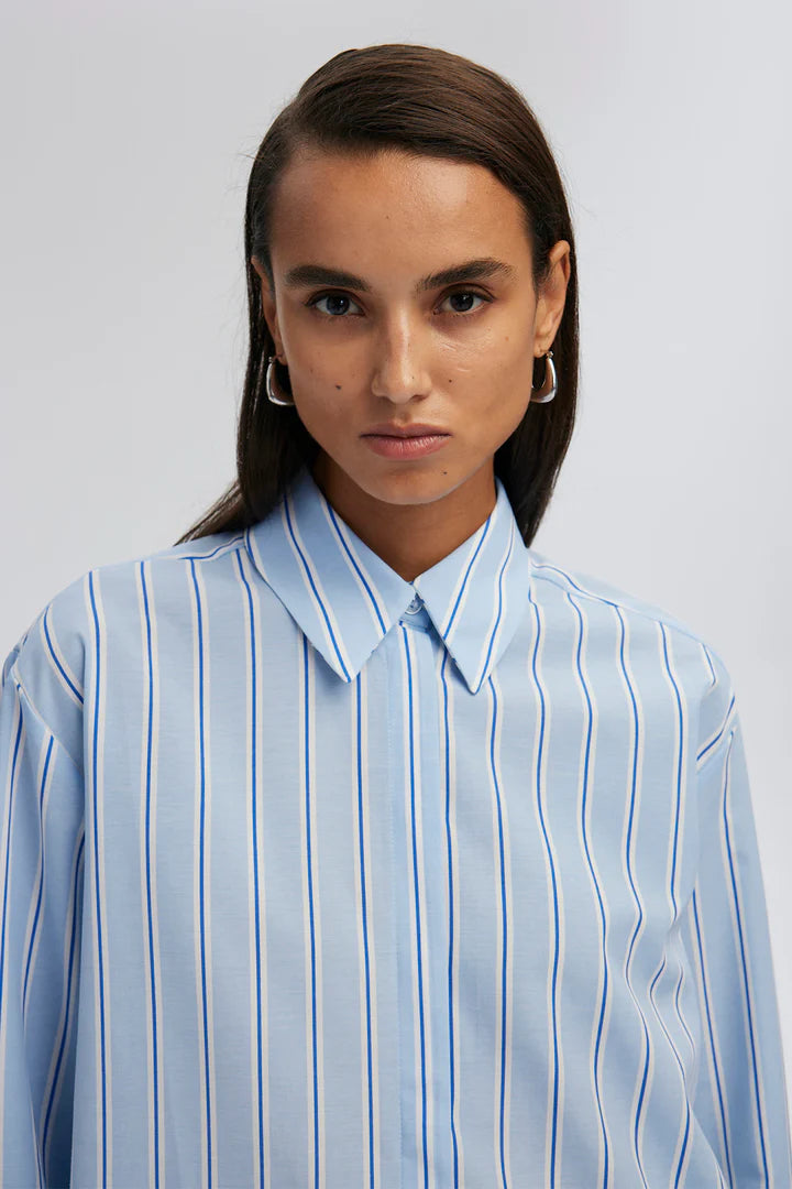 WIDE CUFF STRIPED SHIRT